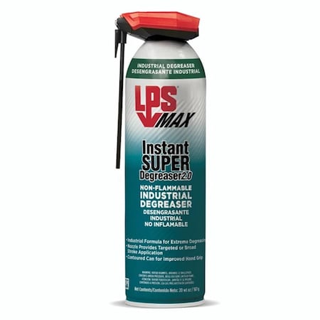 Lps 20 oz MAX Instant Super Degreaser 2.0 Non-Flammable Industrial Degreaser 428-97220